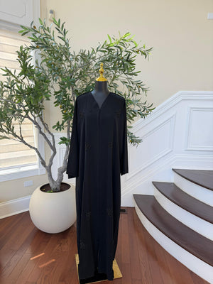 Ethereal Elegance Black Ramadan Abaya