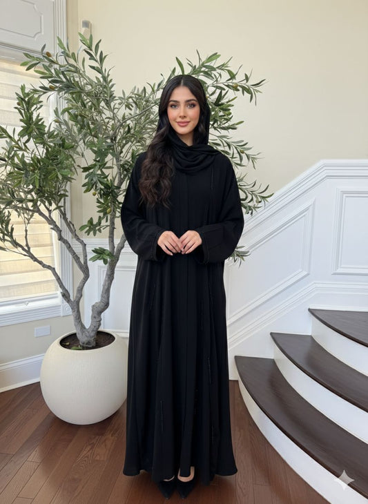 Black Bloom Ramadan Abaya