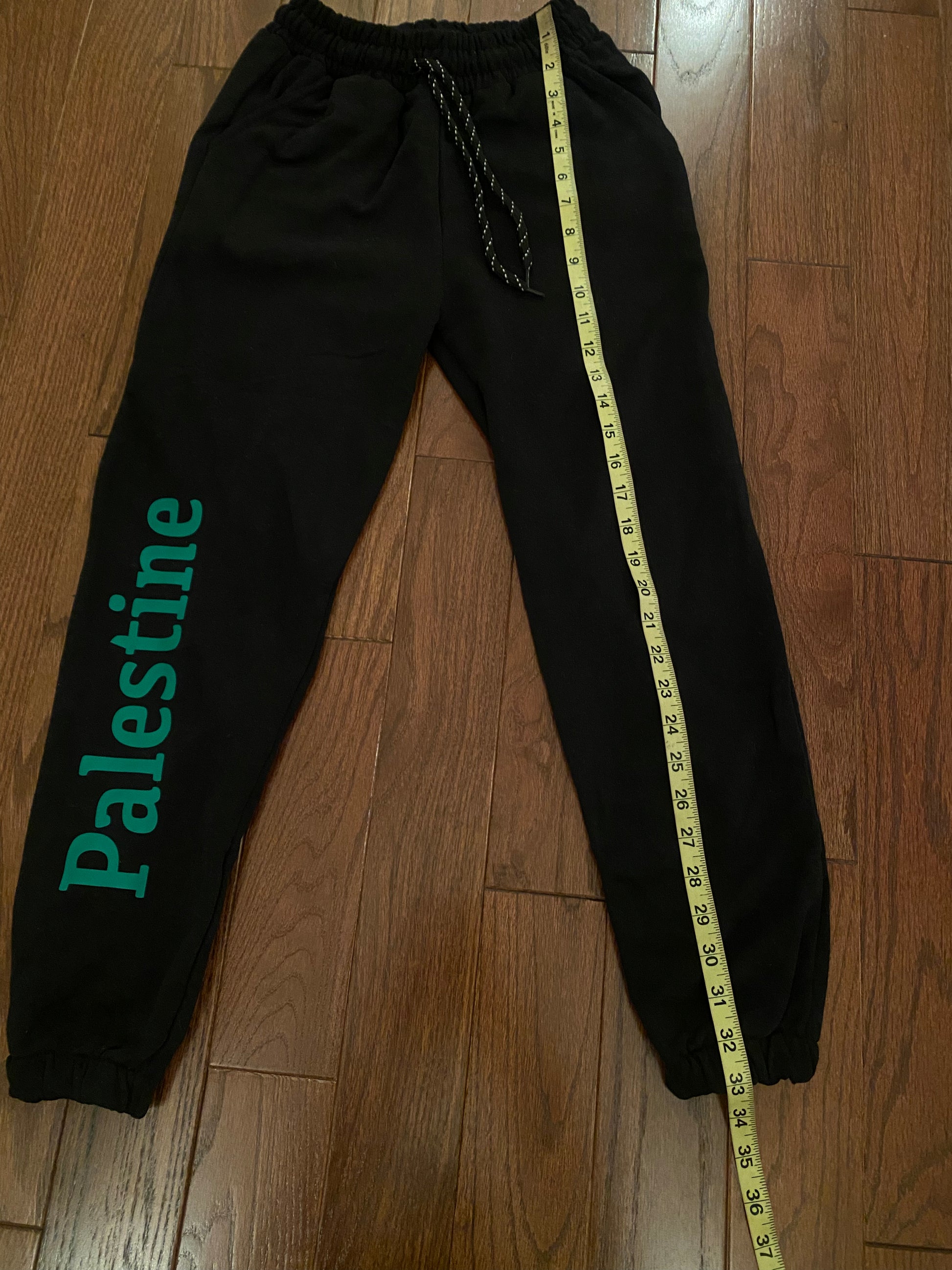 Black Joggers Palestine SweatPants Kids Size