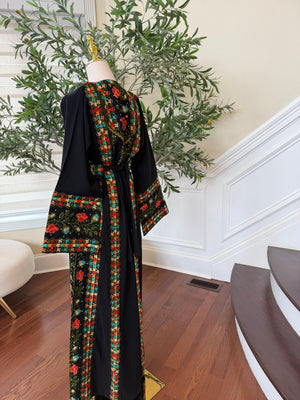 Black Embroidery Tatreez Heritage Thobe