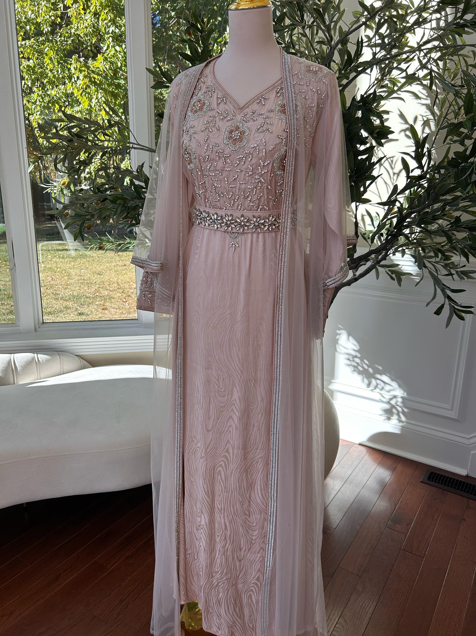 Majestic Blush Pearl Kaftan