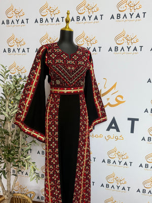 Elegant Black Tatreez Thobe /A