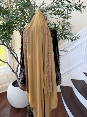 Golden Beaded Stone Khirka Shal