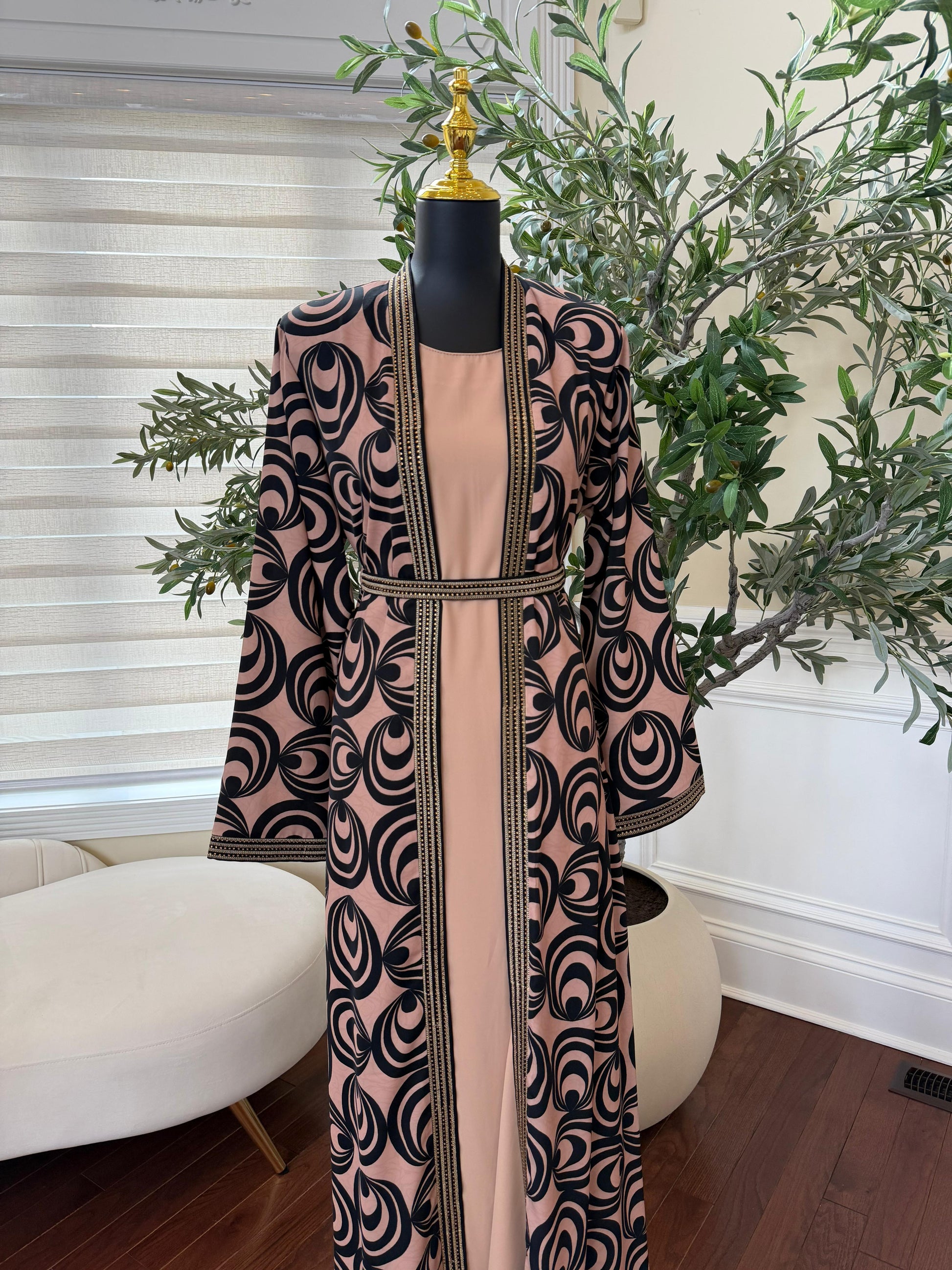 Midnight Dune Two-Piece Abaya