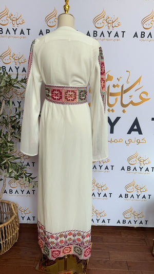 Elegant Two Peice Tatreez Abaya