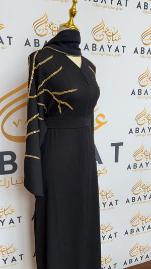 Elegant Navy Blue Abaya