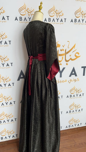 Elegant Black Tatreez Dress