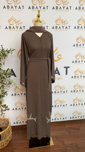 Elegant Light Brown Abaya