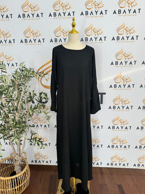 Black UnderPiece Abaya