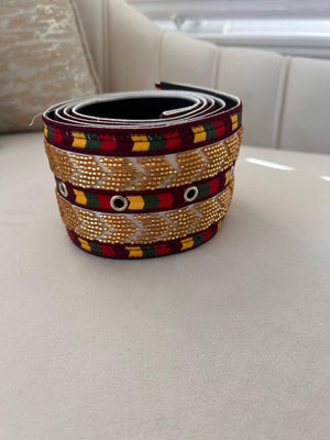 Gold Sabal Kharaz Thobe Belt