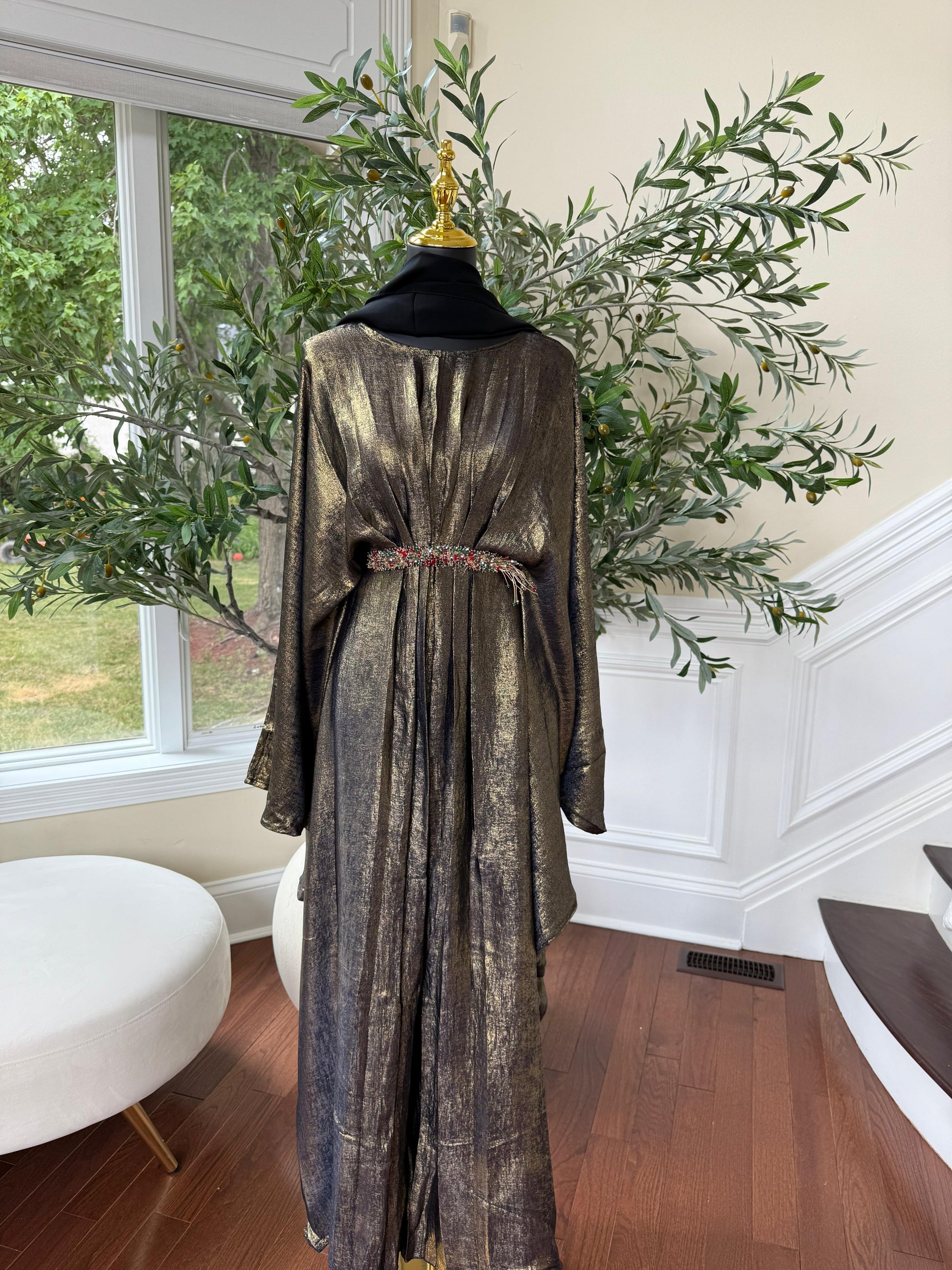 Butterfly Shimmer Abaya