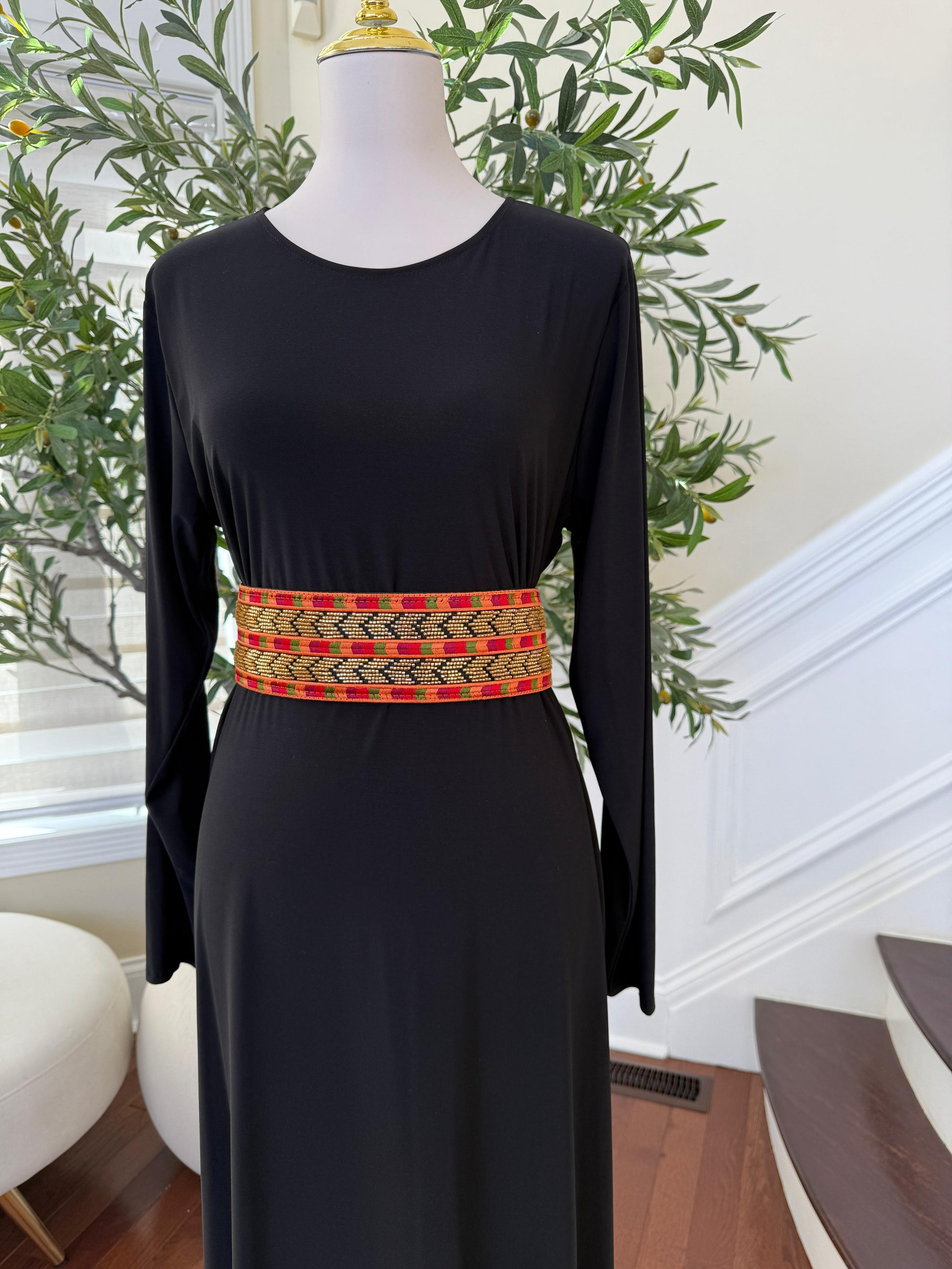 Sabal Kharaz Gold Tatreez Belt