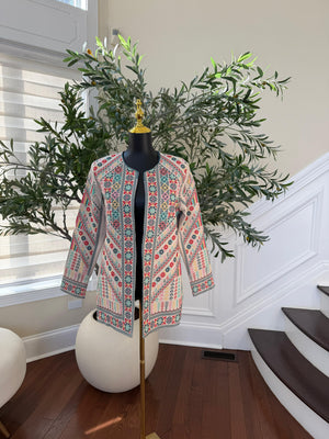 Cream Legacy Tatreez Jacket