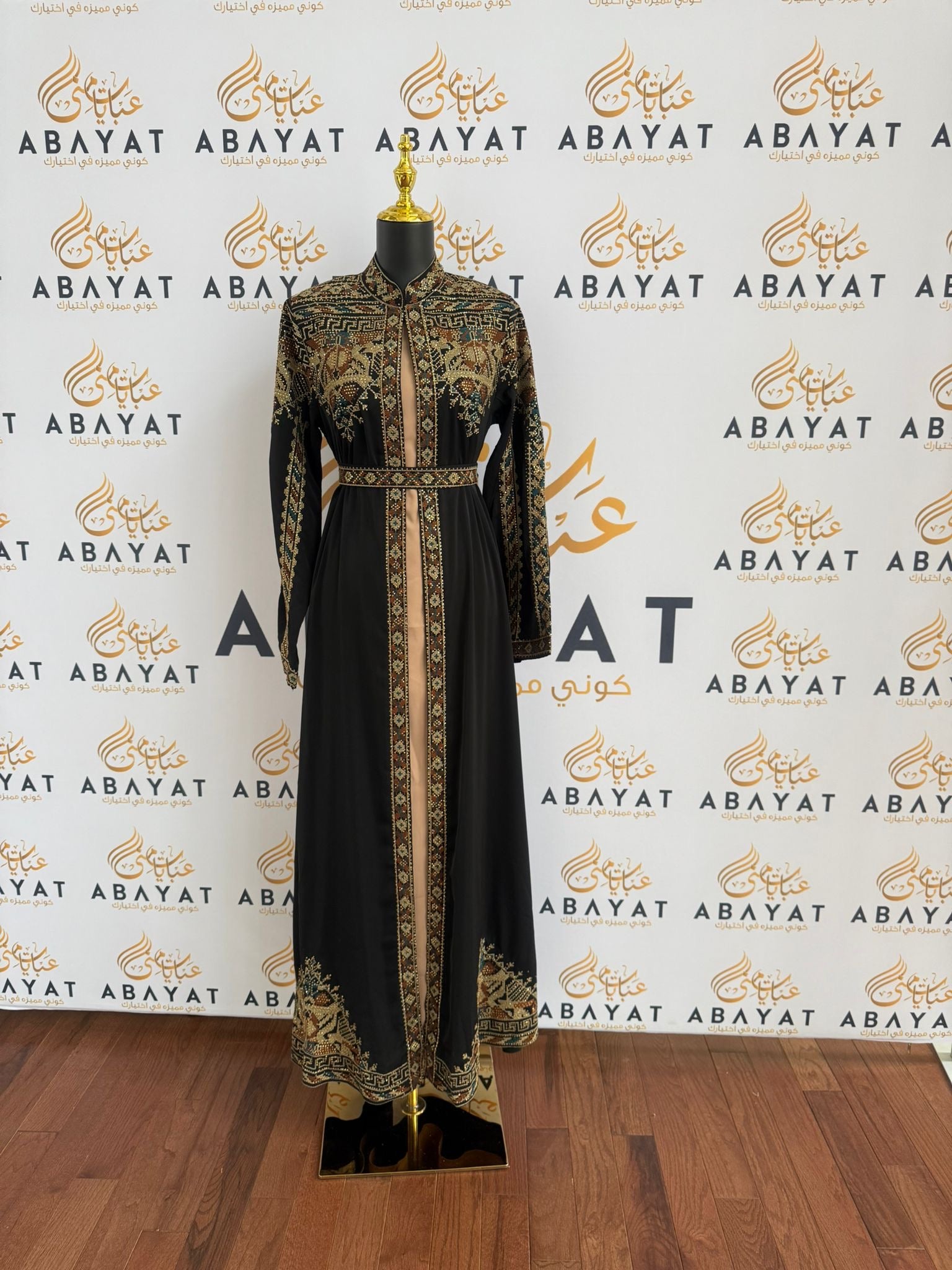 Elegant Black Tatreez Dress