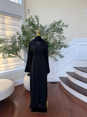 Black Etheral Embellished Abaya