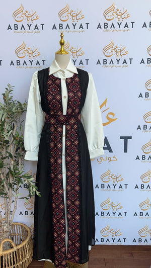 Elegant Black Tatreez Abaya