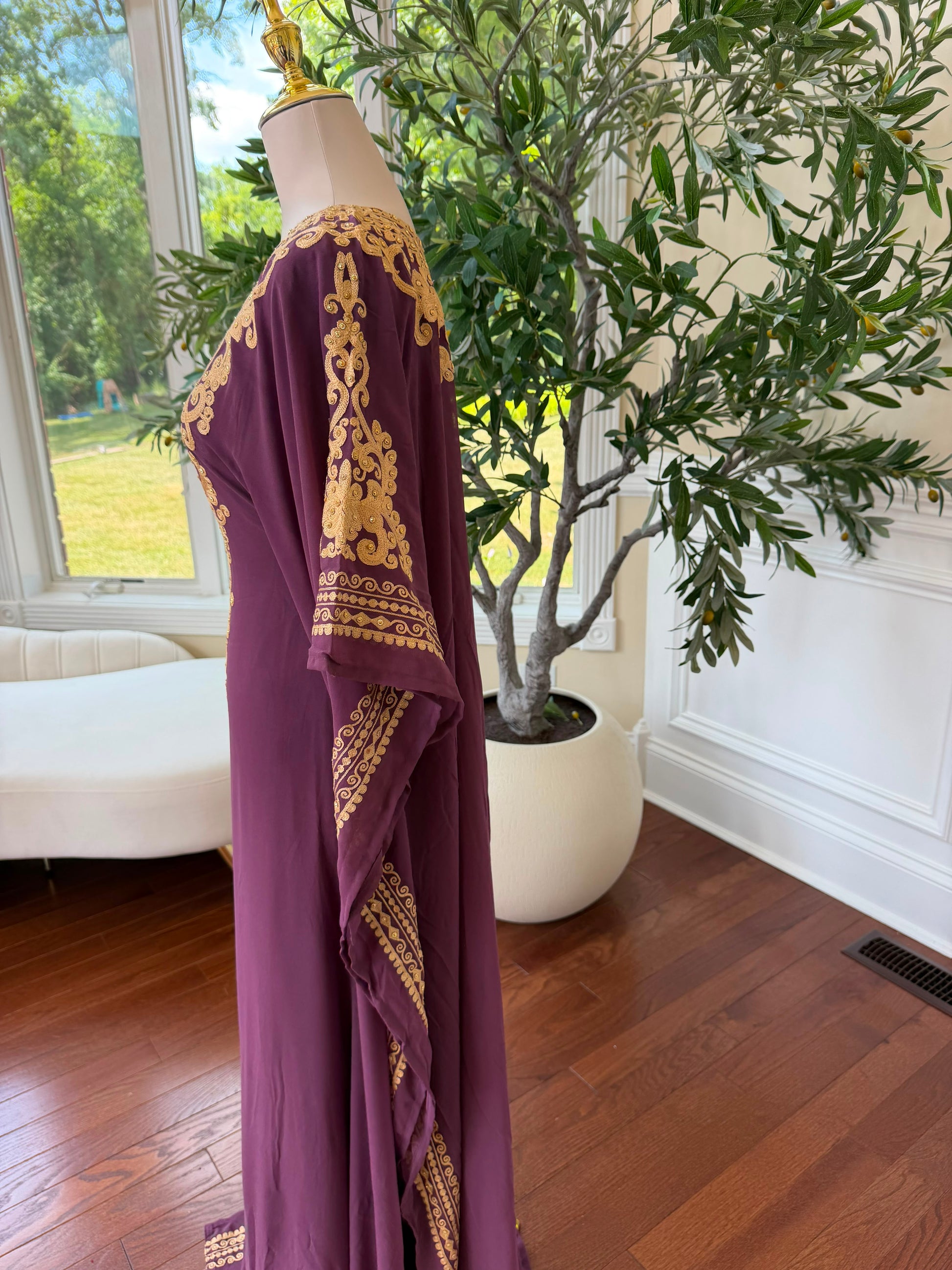 Purple Rose Golden Dress