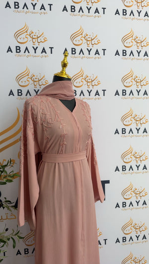Pink Rose Elegance Abaya