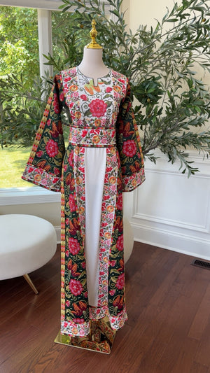 Embroidery Tatreez Floral Thobe /A