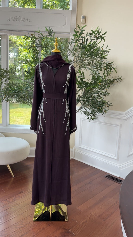 Purple Luxe Abaya
