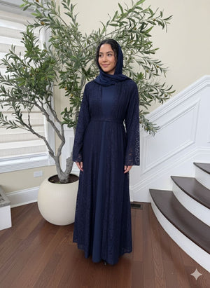 Blue Celestial Two Peice Abaya