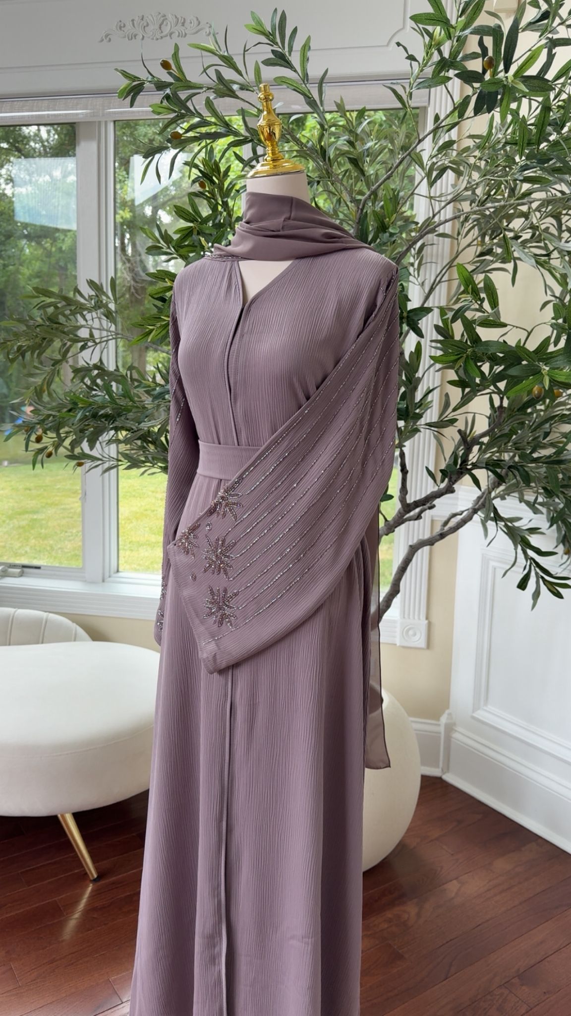 Lavender Luxe Abaya