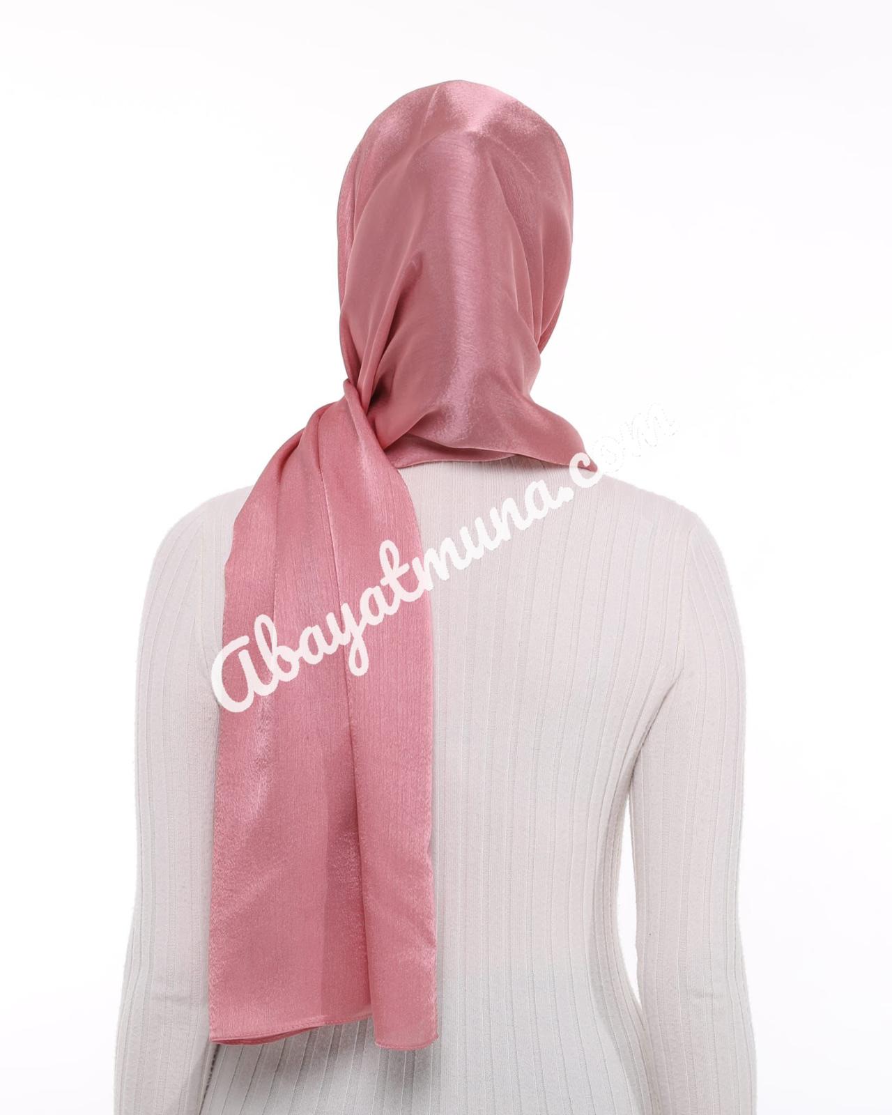 Pink Satin Hijab