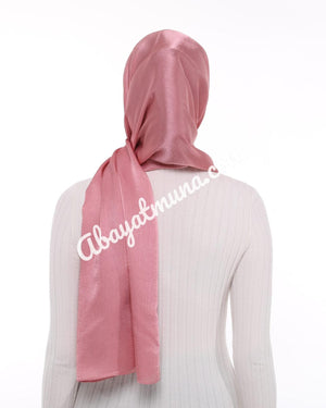 Pink Satin Hijab