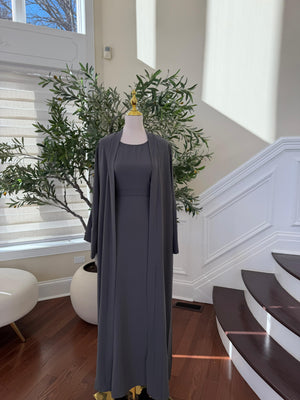 Elegant Two Piece Abaya Set