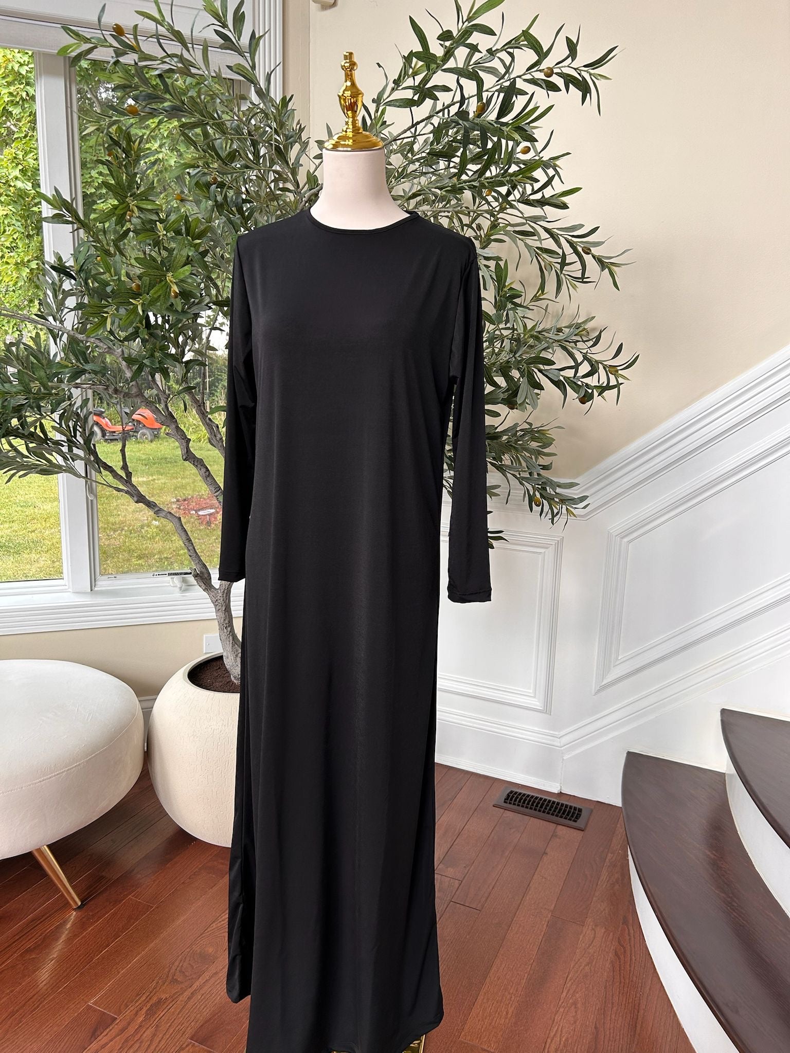 Black under piece dress