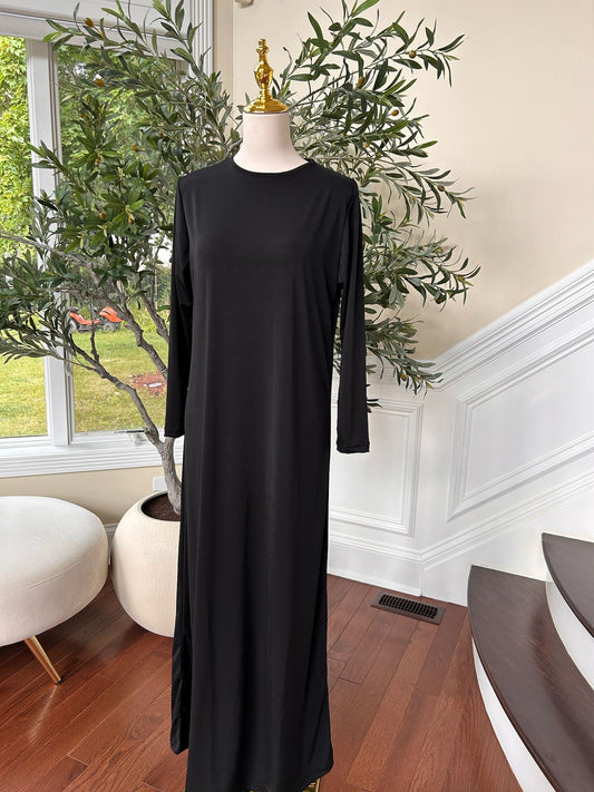 Black under piece dress