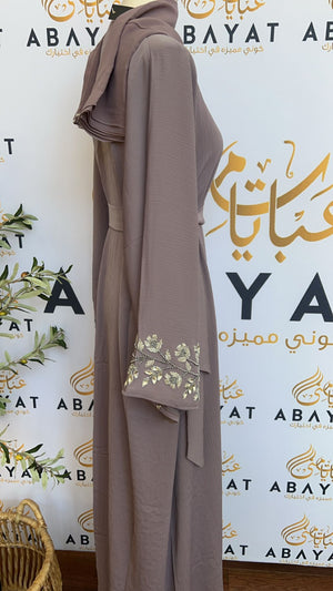 Lavender Floral Abaya