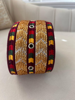 Gold Sabal Kharaz Thobe Belt