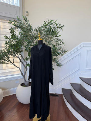 Black Bloom Ramadan Abaya