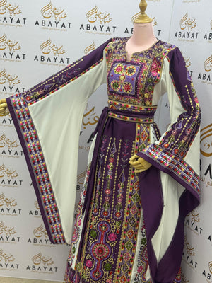 Royal Purple Tatreez Thobe