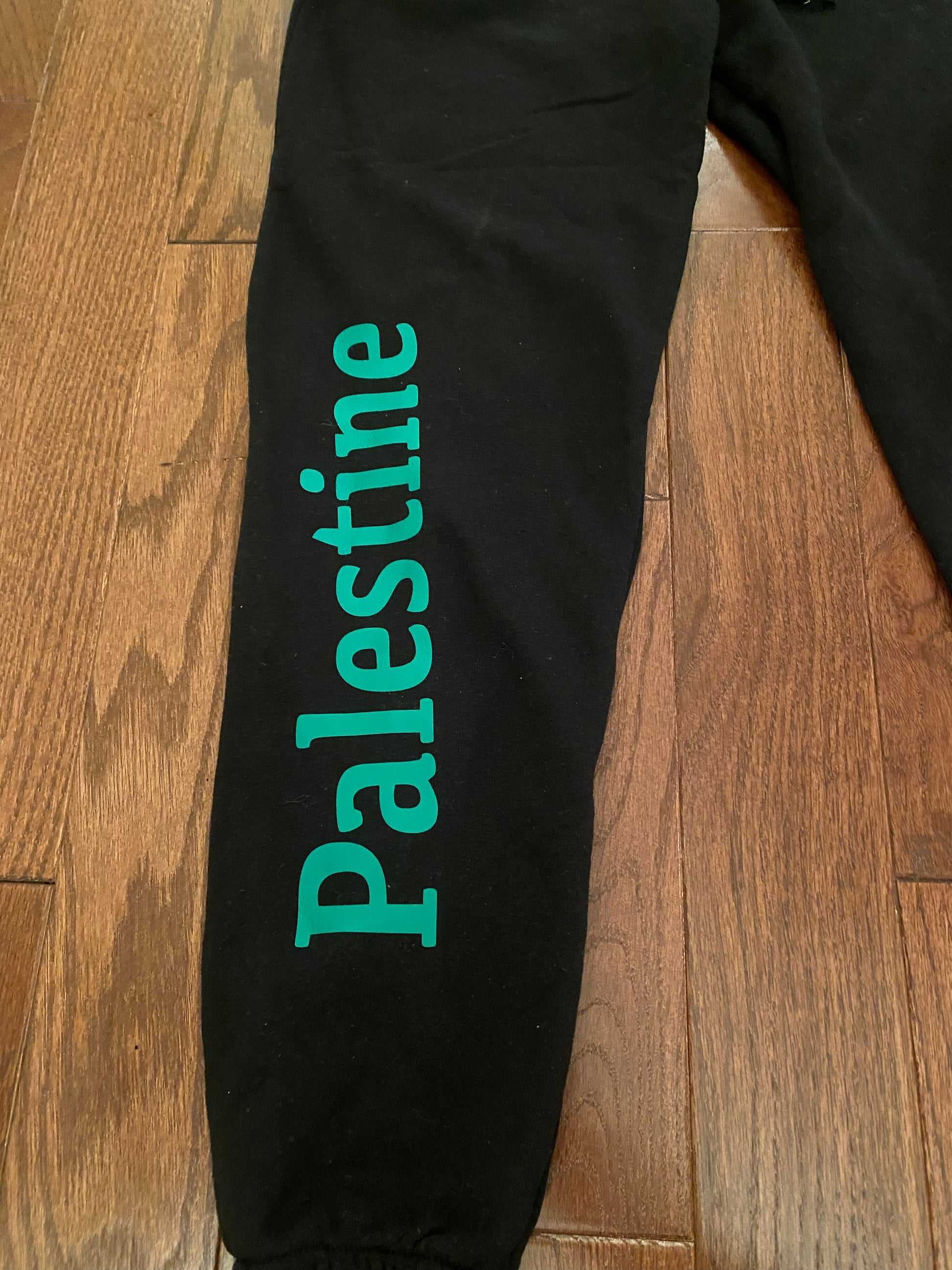 Black Joggers Palestine SweatPants Kids Size