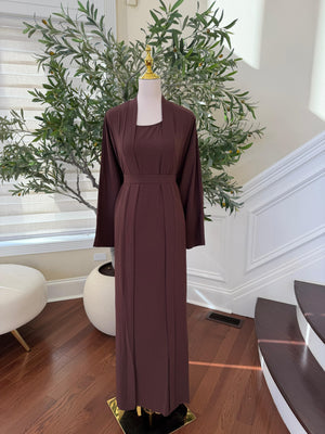 Elegant Two Piece Abaya Set