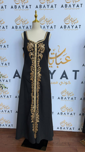 Golden Black Kuftan