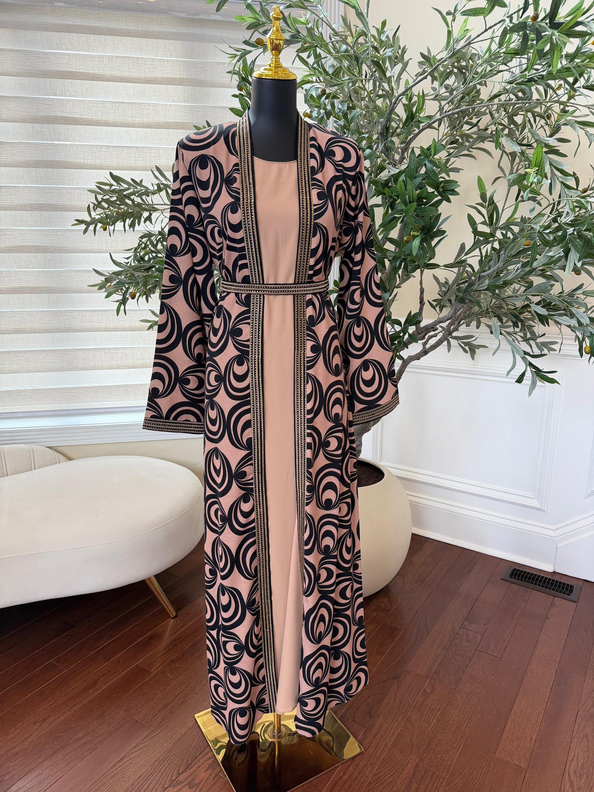 Midnight Dune Two-Piece Abaya