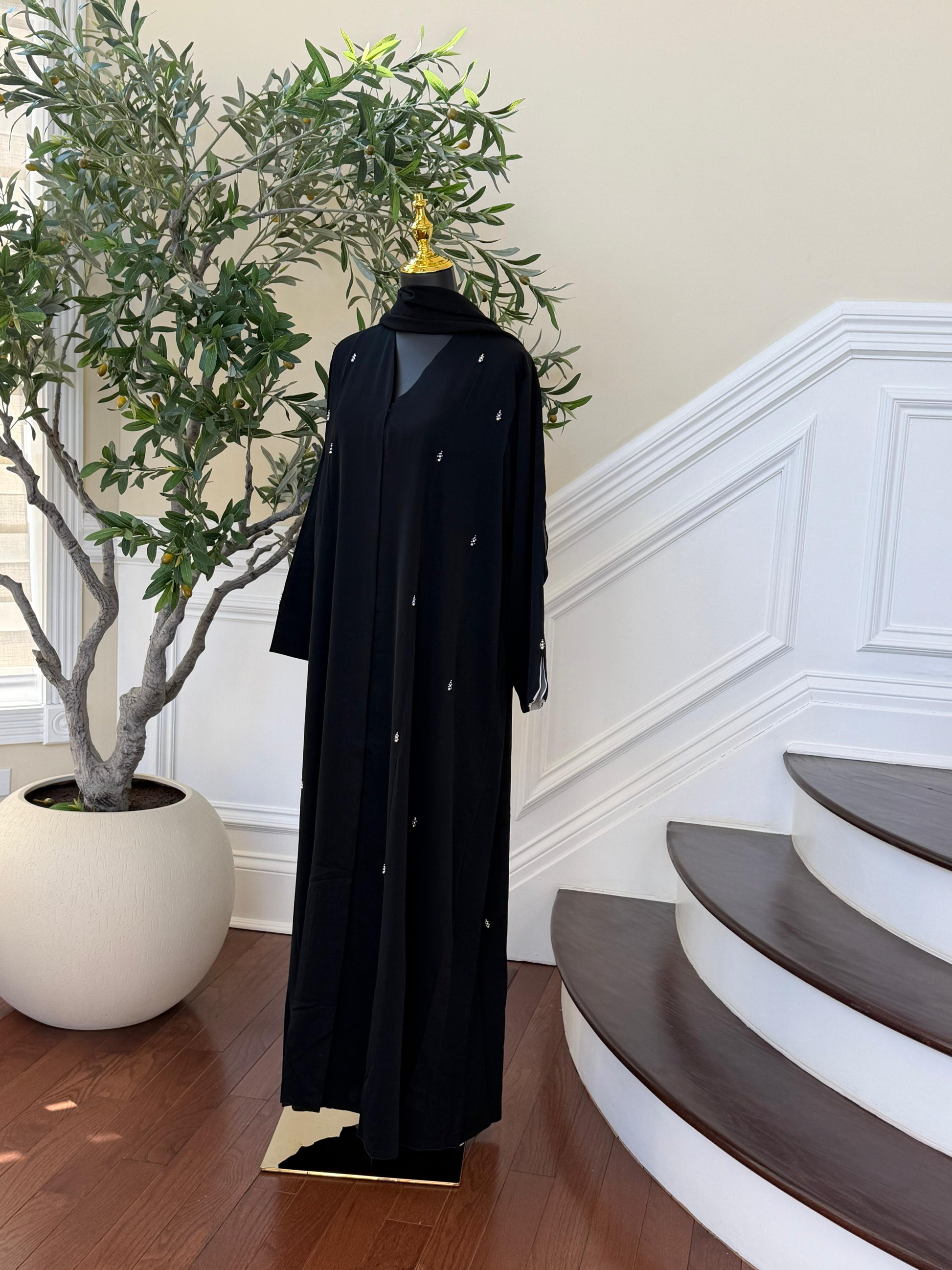 Midnight Crystal Ramadan Abaya