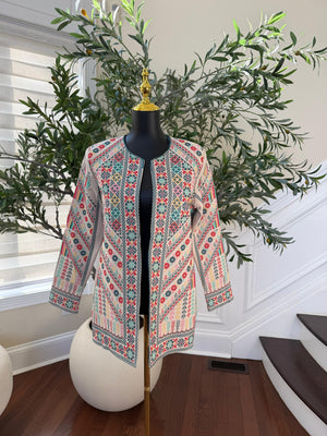 Cream Legacy Tatreez Jacket