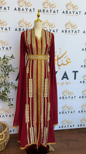 Golden Red Kuftan Elegance