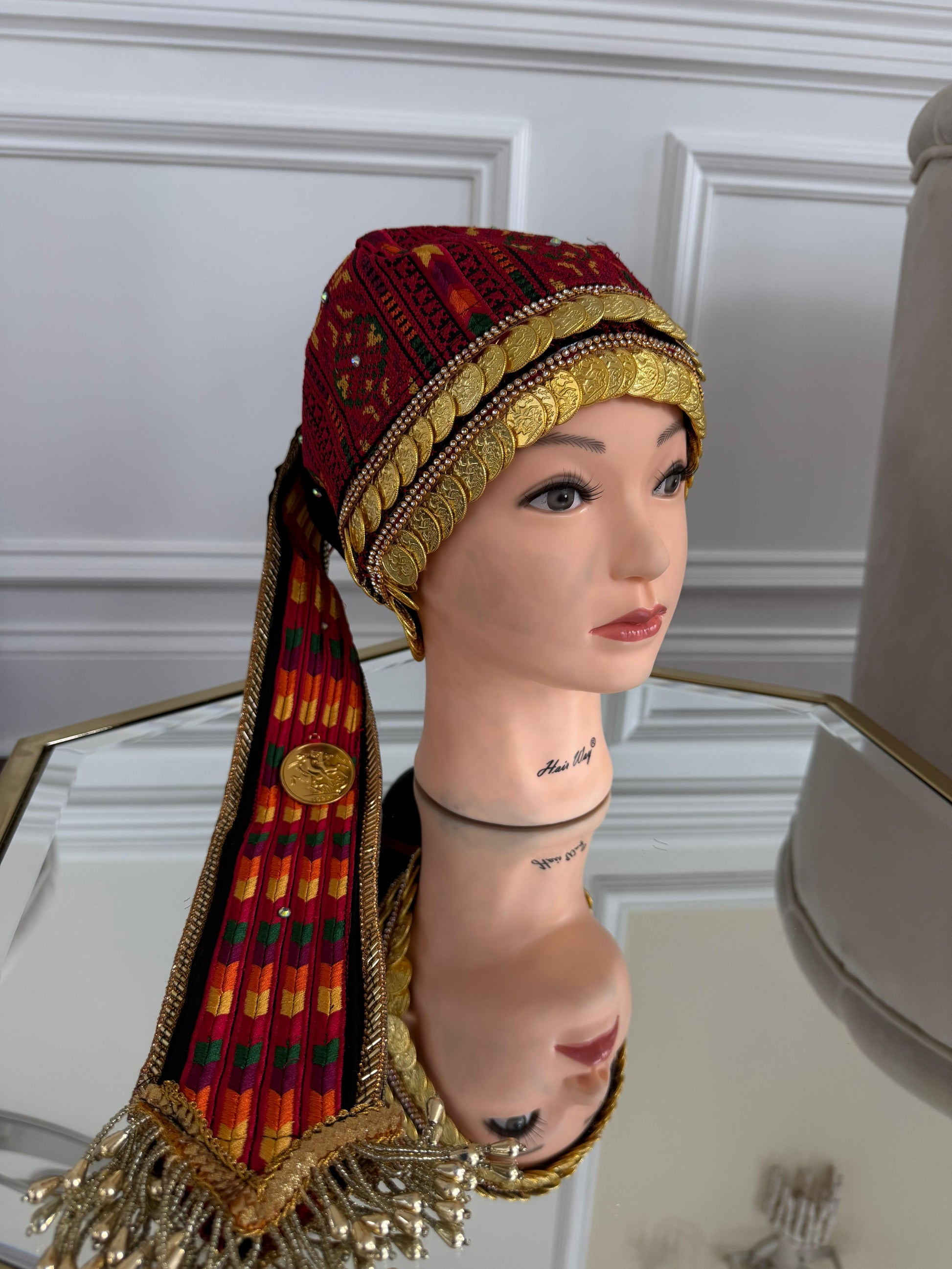Traditional Tatreez Coin Head Piece