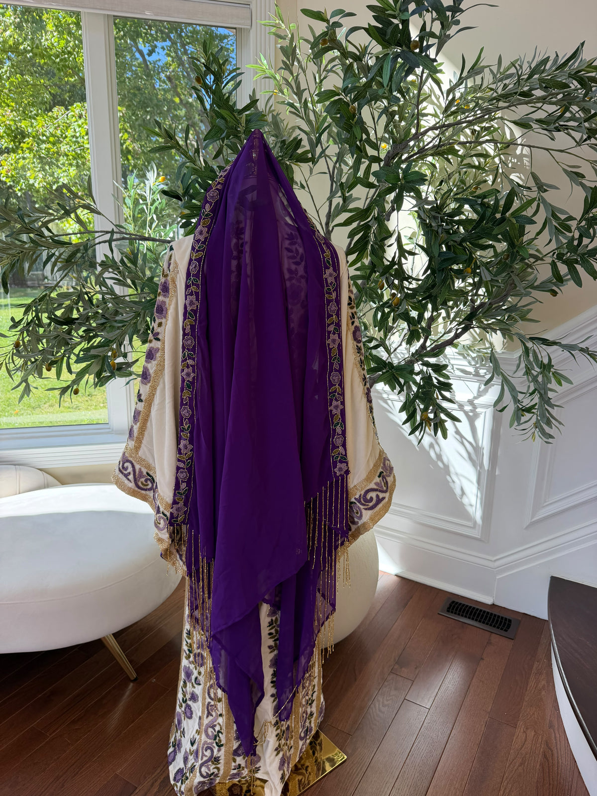 Purple scarf