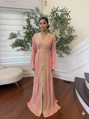 Peach Kuftan Elegance