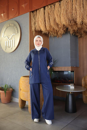Elegant Two Piece Zipper Comfort Modest Wear