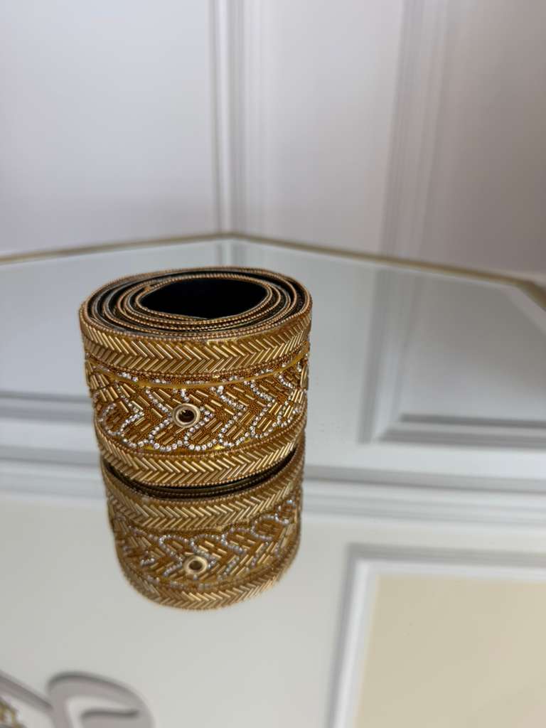 Golden Beaded Sabal Kharaz Belt 4