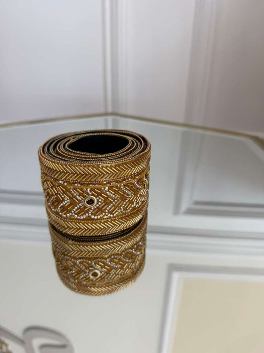 Golden Beaded Sabal Kharaz Belt 4