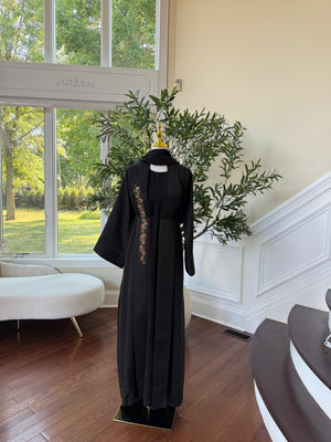 Black Two Piece Abaya