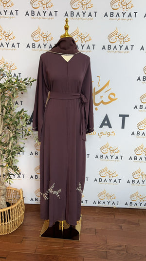 Elegant Deep Purple Abaya